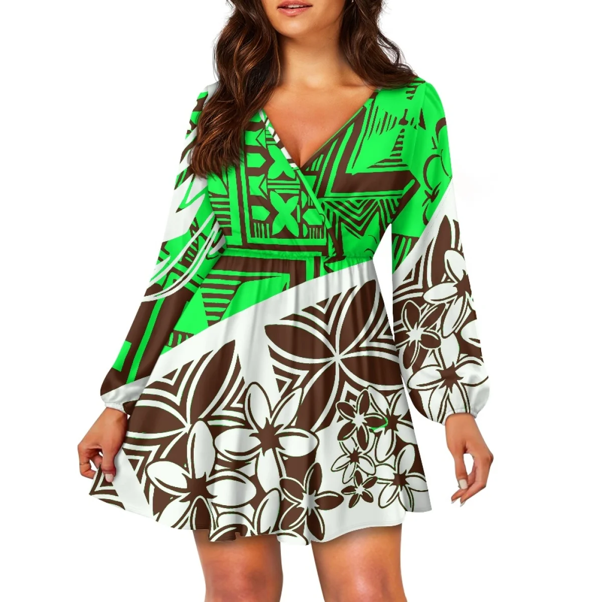 Best-selling women's v-neck flowing babydoll dress 2025 spring and autumn long sleeve swing loose casual summer mini waist dress
Best-selling women's v-neck flowing babydoll dress 2025 spring and autumn long sleeve swing loose casual summer mini waist dress