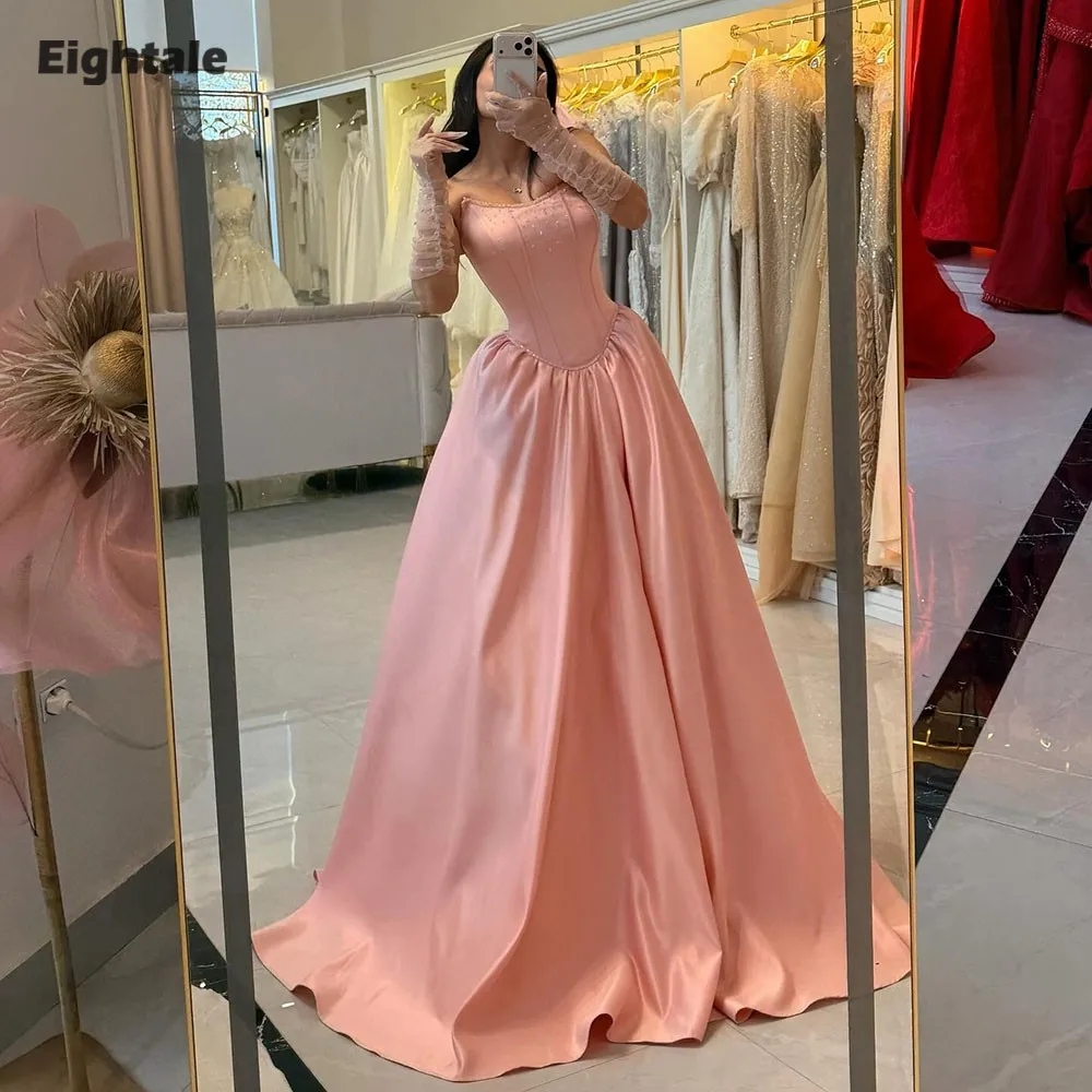 Розовое вечернее платье Eightale с вырезом-лодочкой, расшитое бисером, индивидуального пошива, из атласа, фасон А-силуэт, для выпускного вечера, свадьбы, вечеринки, в арабском стиле, Vestidos De Gala
Розовое вечернее платье Eightale с вырезом-лодочкой, расшитое бисером, индивидуального пошива, из атласа, фасон А-силуэт, для выпускного вечера, свадьбы, вечеринки, в арабском стиле, Vestidos De Gala