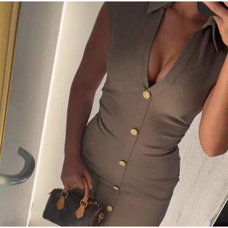 DSMTRC Office Lady Summer V-neck Bodycon Skinny Maxi Work Dress Short Sleeve Single Breasted Buttom Women Solid Elegant Dresses
DSMTRC Office Lady Summer V-neck Bodycon Skinny Maxi Work Dress Short Sleeve Single Breasted Buttom Women Solid Elegant Dresses
