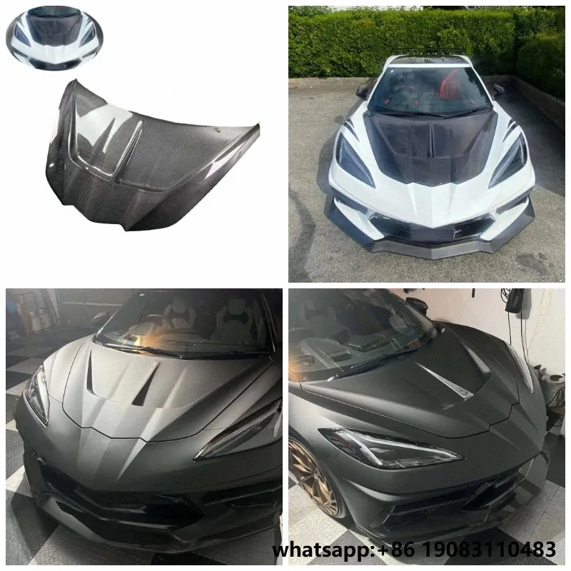 New Corvette C8 Carbon Fiber Front Hood Bonnet with Bolts for 2019-2024 Z07/Z06 Models
New Corvette C8 Carbon Fiber Front Hood Bonnet with Bolts for 2019-2024 Z07/Z06 Models