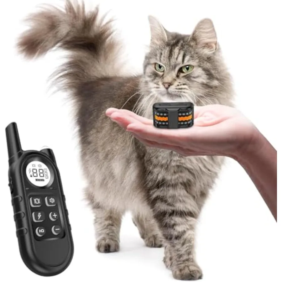 Tiniest Cat Shock Collar Lightest Cat Training Collar with Remote for Small Cats 5-15lbs and Medium Large Cats/Puppies Waterpro
Tiniest Cat Shock Collar Lightest Cat Training Collar with Remote for Small Cats 5-15lbs and Medium Large Cats/Puppies Waterpro