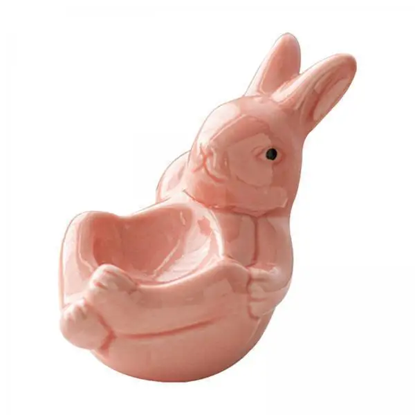 Ceramic Rabbit Egg Holder Pink Egg Tray Soft Boiled Egg Stand for Kitchen Accessories and Home Decor
Ceramic Rabbit Egg Holder Pink Egg Tray Soft Boiled Egg Stand for Kitchen Accessories and Home Decor