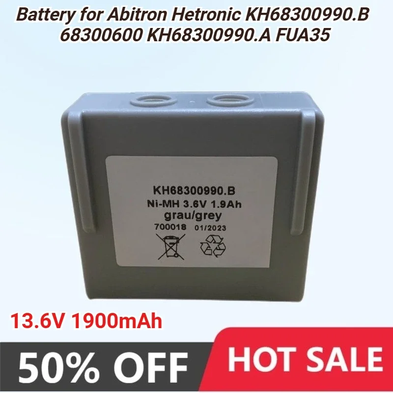 1900mAh Crane Remote Battery for Abitron KH68300990.B KH68300990.A Hetronic 68300600 KH68300990 3.6V 1.9Ah Rechargeable Battery
1900mAh Crane Remote Battery for Abitron KH68300990.B KH68300990.A Hetronic 68300600 KH68300990 3.6V 1.9Ah Rechargeable Battery