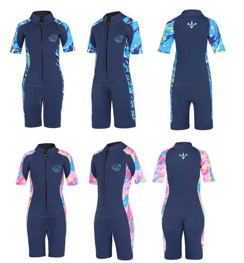 Kids Wetsuit 2.5mm Neoprene Short Sleeve, Youth Boy's and Girl's One Piece Shorty Wetsuit for Diving,Swimming,Surfing
Kids Wetsuit 2.5mm Neoprene Short Sleeve, Youth Boy's and Girl's One Piece Shorty Wetsuit for Diving,Swimming,Surfing