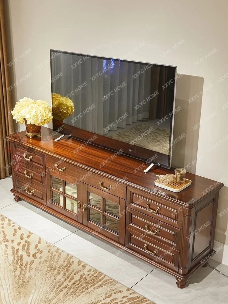 HMJblack walnut solid wood TV cabinet small apartment bedroom wall storage cabinet
HMJblack walnut solid wood TV cabinet small apartment bedroom wall storage cabinet