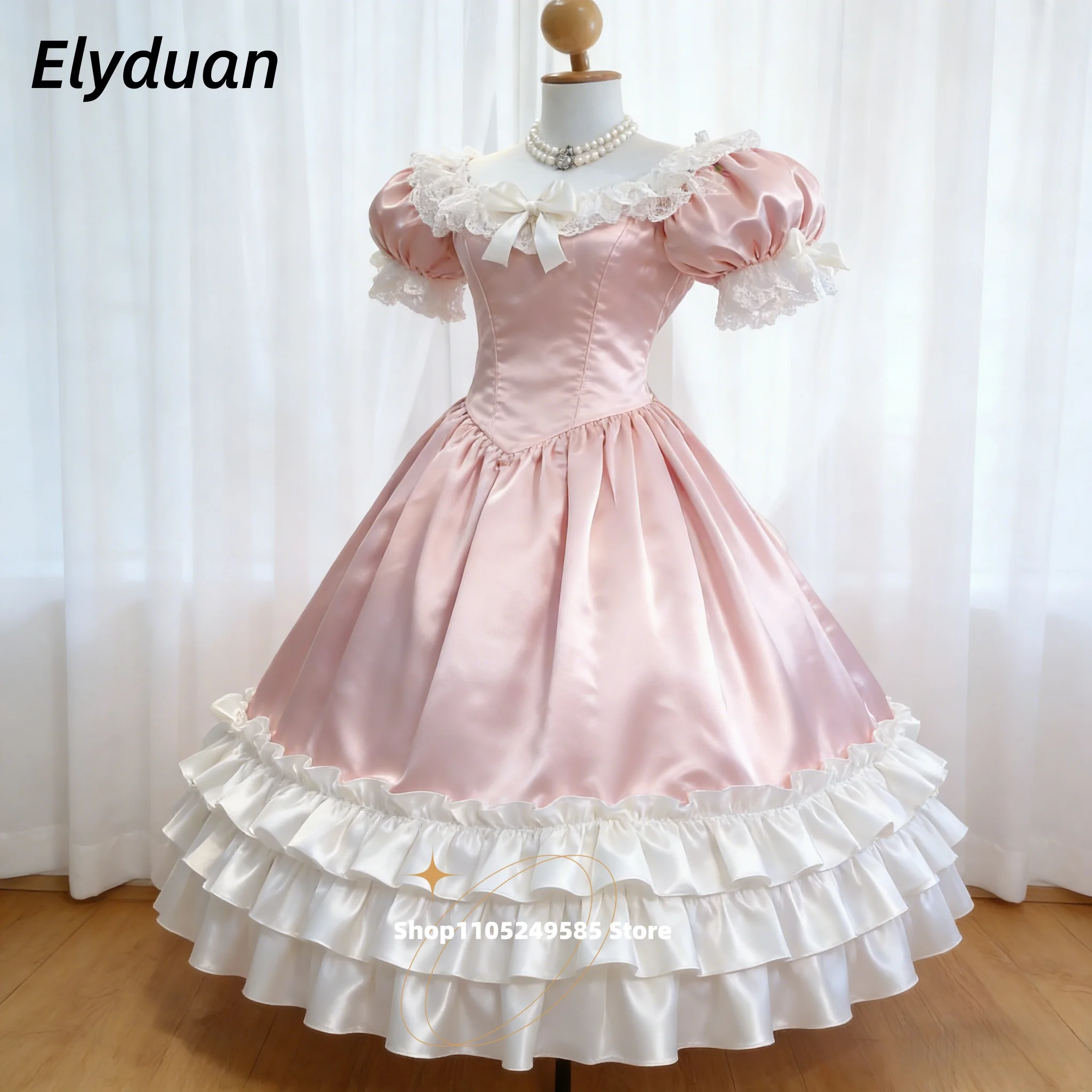 Vintage Southern Belle Prom Dress Civil War Costume Short Puff Sleeves Floor Length Ruffles Pink Lolita Evening Gowns Customized
Vintage Southern Belle Prom Dress Civil War Costume Short Puff Sleeves Floor Length Ruffles Pink Lolita Evening Gowns Customized