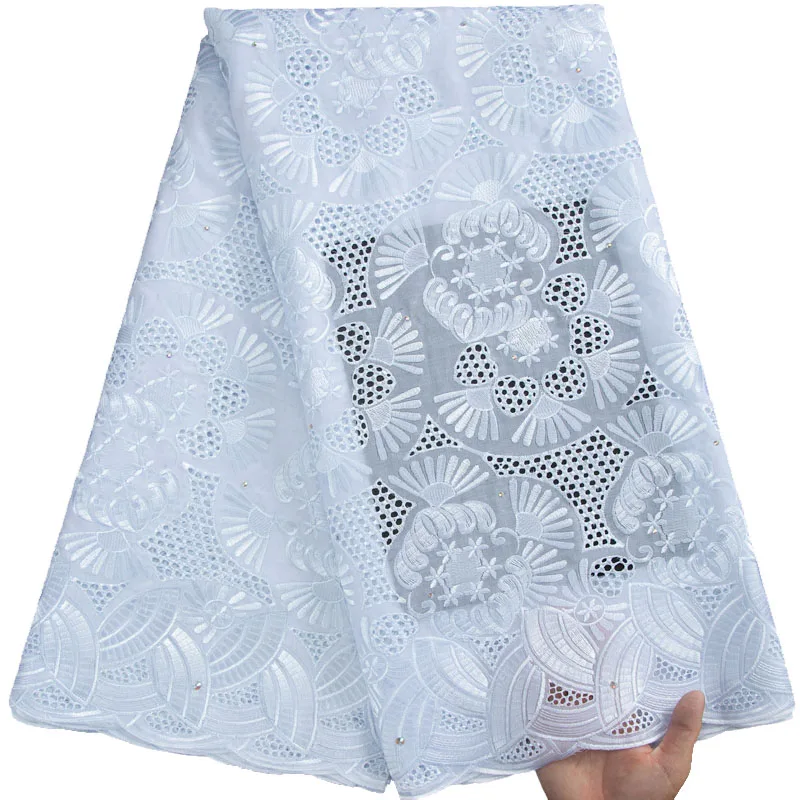 White Swiss Voile Lace Fabric 2023 Latest Embroidery African NIgerian Cotton Voile Lace Dubai Style With Stones 5Yards S3217
White Swiss Voile Lace Fabric 2023 Latest Embroidery African NIgerian Cotton Voile Lace Dubai Style With Stones 5Yards S3217