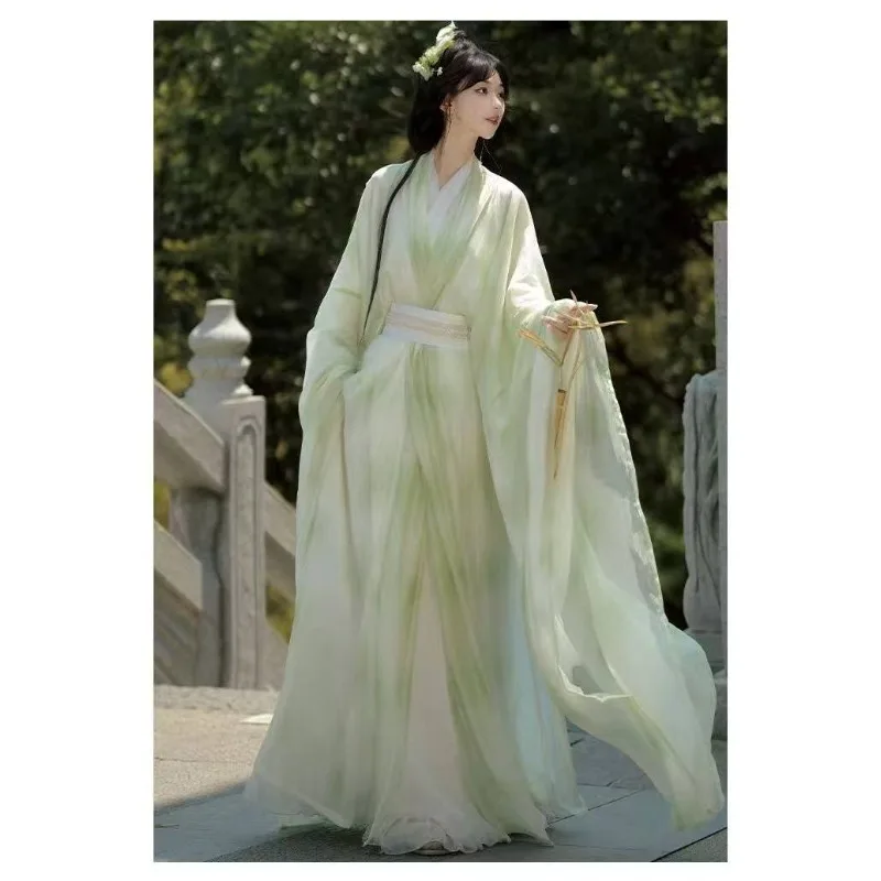 Wei-Jin style straight hem, cross-collar, double-layered, wide-sleeved Warring States robe for men and women
Wei-Jin style straight hem, cross-collar, double-layered, wide-sleeved Warring States robe for men and women
