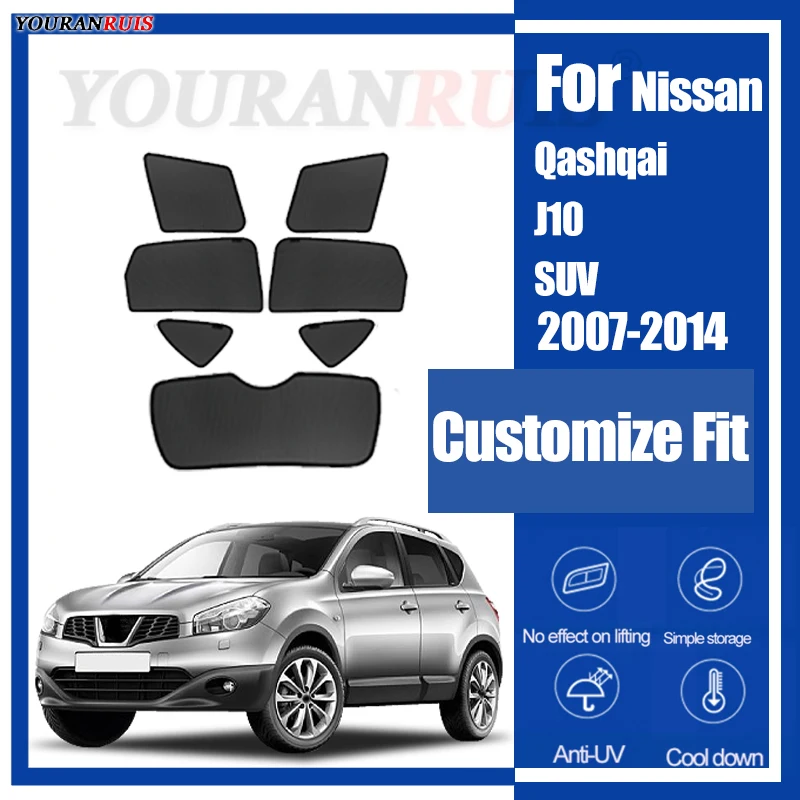 Для Nissan Qashqai J10 SUV 2007-2014 Магнитная индивидуальная солнцезащитная козырек для окон автомобиля с защитой от ультрафиолета, детская сетка для штор автомобиля
Для Nissan Qashqai J10 SUV 2007-2014 Магнитная индивидуальная солнцезащитная козырек для окон автомобиля с защитой от ультрафиолета, детская сетка для штор автомобиля