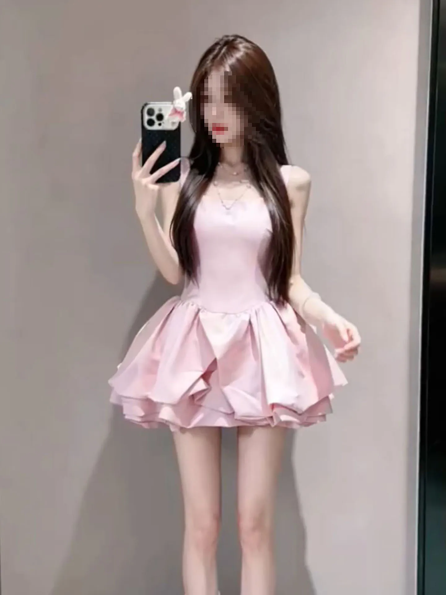 Summer Pink Ballet A-Line Skirt Dress Birthday Party Gift for Rich Girl Soft Medium Fabric High Waist Sweet Style Non-Sleeved
Summer Pink Ballet A-Line Skirt Dress Birthday Party Gift for Rich Girl Soft Medium Fabric High Waist Sweet Style Non-Sleeved