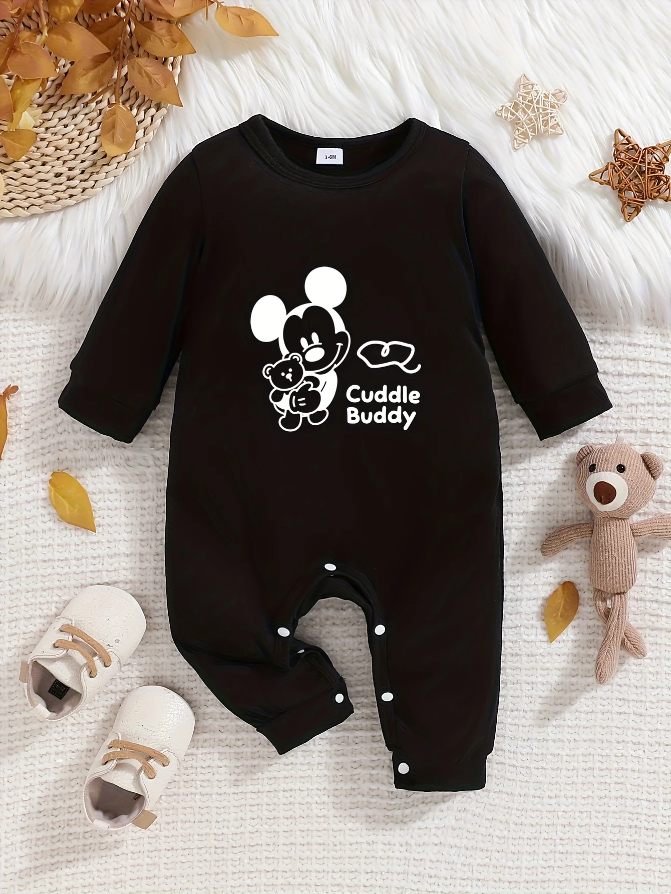 【Осанторизованный】Детский комбинезон с длинными рукавами Disney Mickey Mouse, милый узор с принтом, круглый вырез, мягкий и удобный, можно стирать в машине, подходит для всех сезонов, подходит для уличной одежды Категория: Обычный комбинезон для маленьких
【Осанторизованный】Детский комбинезон с длинными рукавами Disney Mickey Mouse, милый узор с принтом, круглый вырез, мягкий и удобный, можно стирать в машине, подходит для всех сезонов, подходит для уличной одежды Категория: Обычный комбинезон для маленьких