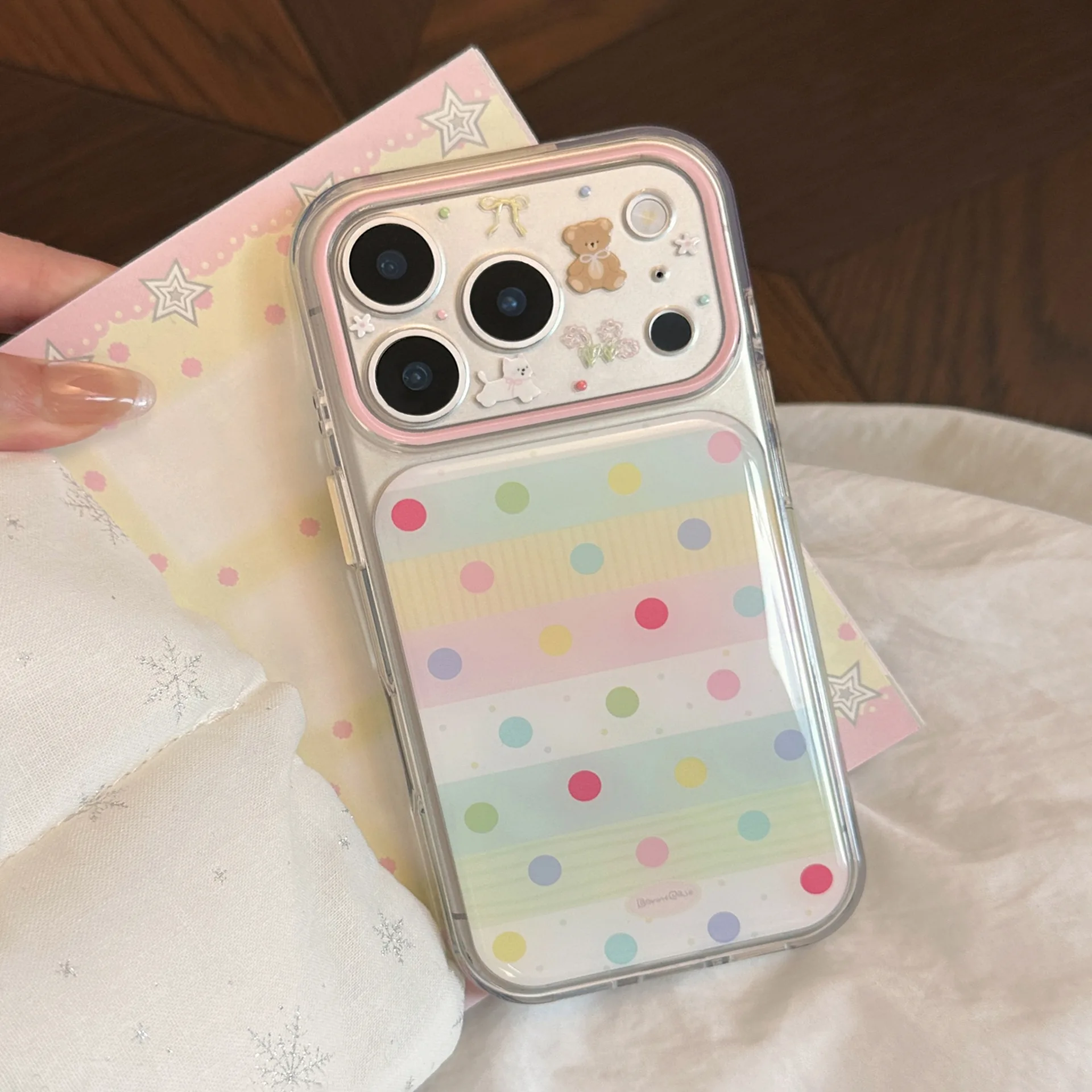 Korean Splicing Colorful Polka Dots Pattern Phone Case for iPhone 17 16 15 14 Pro Max Clear Shockproof Protective Soft Cover
Korean Splicing Colorful Polka Dots Pattern Phone Case for iPhone 17 16 15 14 Pro Max Clear Shockproof Protective Soft Cover