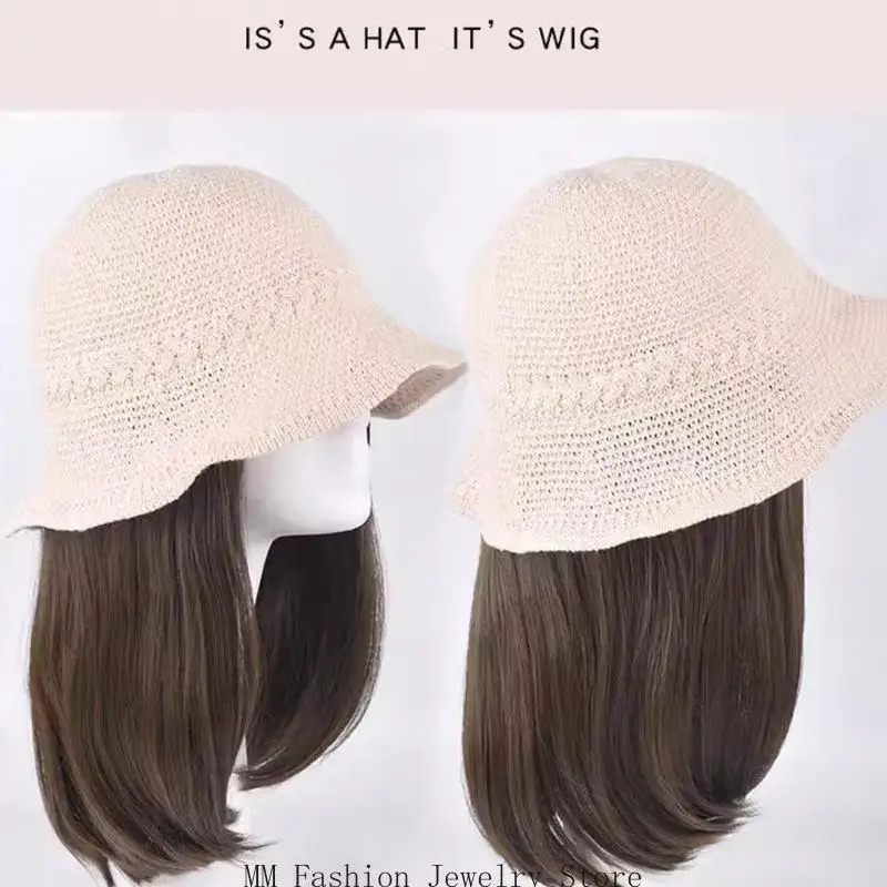 Wigs Attached Bucket Hat for Girls Women Hairpiece Casual Hat for Outdoor Casual Wear Photo Props Brown Black Hair
Wigs Attached Bucket Hat for Girls Women Hairpiece Casual Hat for Outdoor Casual Wear Photo Props Brown Black Hair