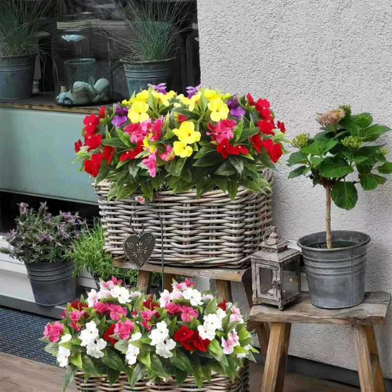 2Pcs Artificial Petunia Flowers, Multi-Colored Artificial Flower Pots, High-Quality Decorative Ornaments for Gardens and Balconies, Long-Lasting Fake Flowers, Home and Outdoor Landscaping Essentials, Desktop and Window Beautification Bouquets, Balcony Dec
2Pcs Artificial Petunia Flowers, Multi-Colored Artificial Flower Pots, High-Quality Decorative Ornaments for Gardens and Balconies, Long-Lasting Fake Flowers, Home and Outdoor Landscaping Essentials, Desktop and Window Beautification Bouquets, Balcony Dec