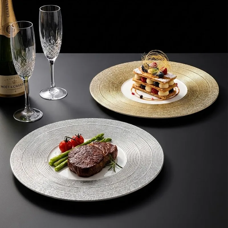 Round Threaded Ceramic Dinner Plates Minimalist Textured Steak Plate Luxury Elegant Tableware Western Food Pasta & Dessert Gifts
Round Threaded Ceramic Dinner Plates Minimalist Textured Steak Plate Luxury Elegant Tableware Western Food Pasta & Dessert Gifts