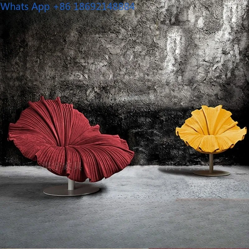 Nordic Single Fabric Sofa Chair Light Luxury Creative Furniture Petal Chair for Living Room and Bedroom
Nordic Single Fabric Sofa Chair Light Luxury Creative Furniture Petal Chair for Living Room and Bedroom