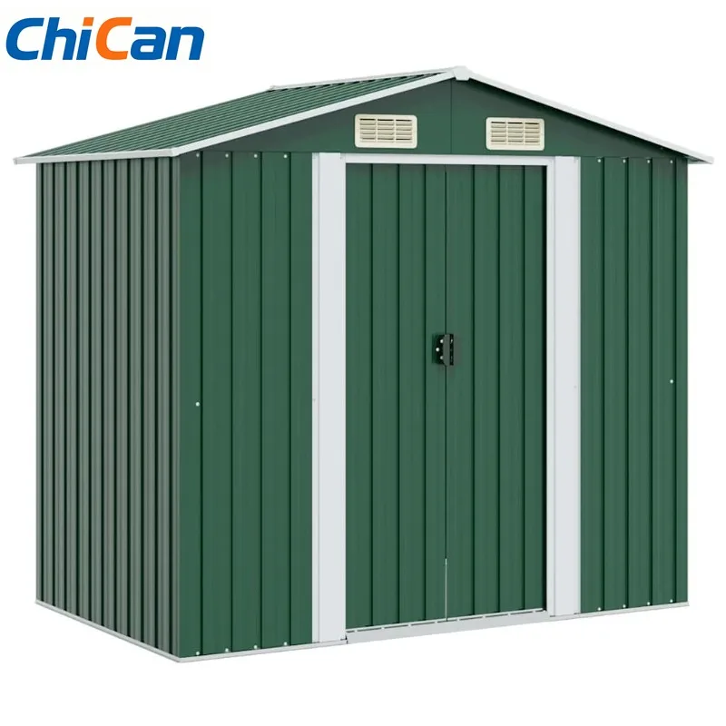 【Hot】Green Metal Garden Storage Shed 204 x 132 x 186 cm Versatile outdoor storage room for Garden Equipment and Tool Storage
【Hot】Green Metal Garden Storage Shed 204 x 132 x 186 cm Versatile outdoor storage room for Garden Equipment and Tool Storage