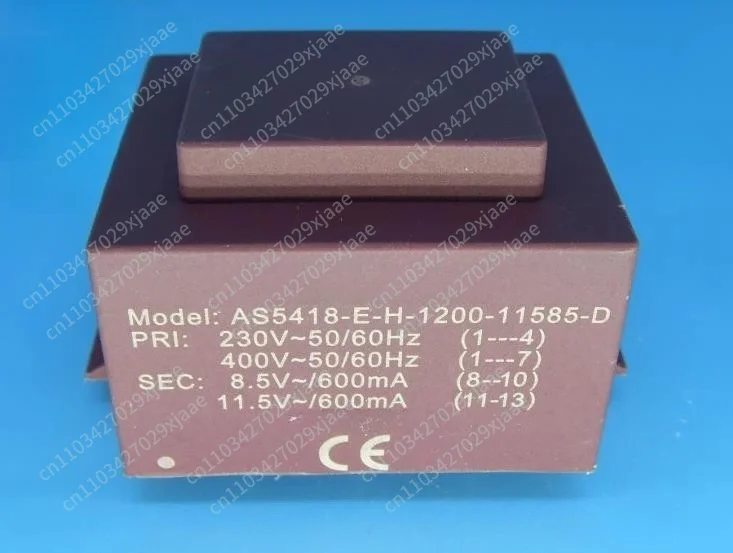 Brand New Original Transformer AS5418 12VA Input 0-230V-400V Output 8.5V 11.5V Replace B1406090 B 1406090
Brand New Original Transformer AS5418 12VA Input 0-230V-400V Output 8.5V 11.5V Replace B1406090 B 1406090