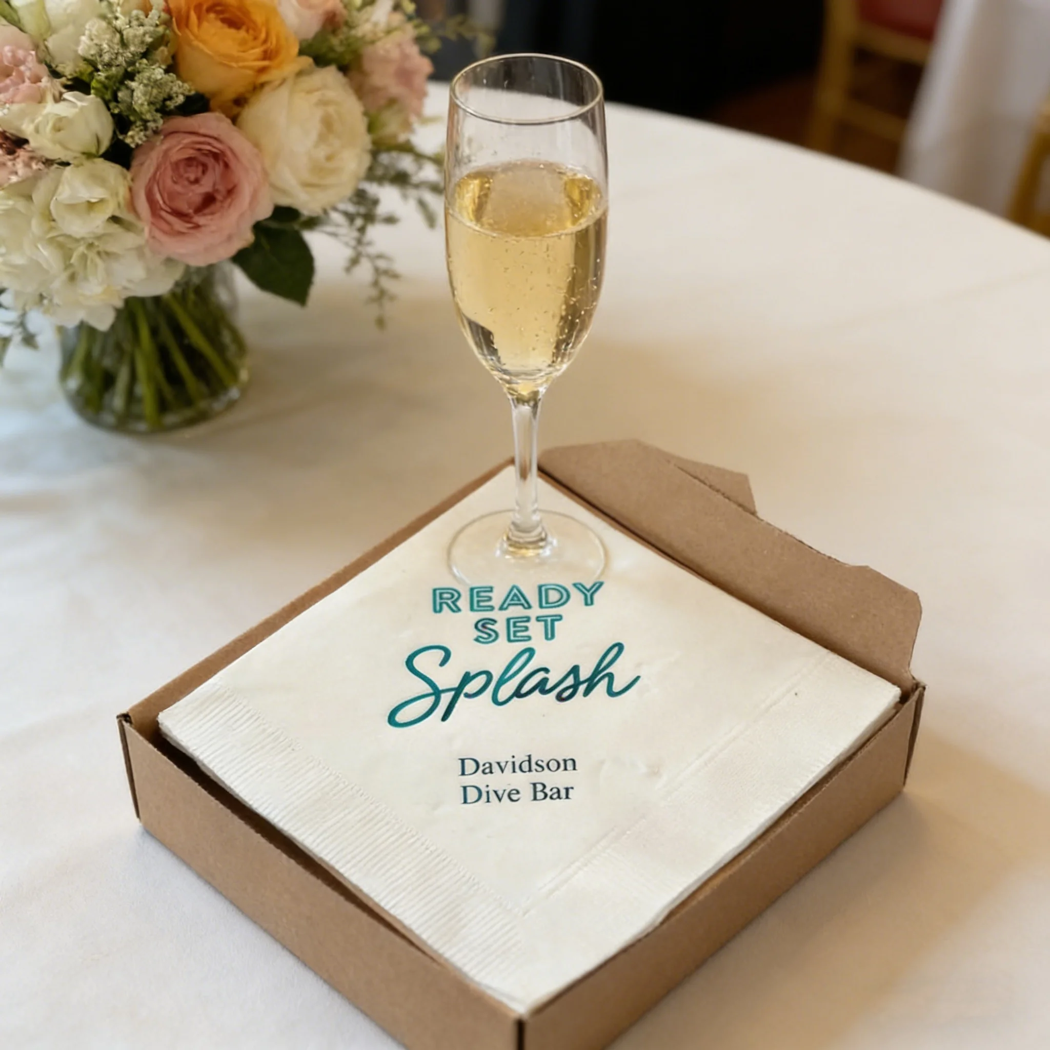 50pcs Custom Ready Set Splash Printed Paper Napkins, Personalized Pool & Birthday Party Cocktail Napkins Set of 50
50pcs Custom Ready Set Splash Printed Paper Napkins, Personalized Pool & Birthday Party Cocktail Napkins Set of 50