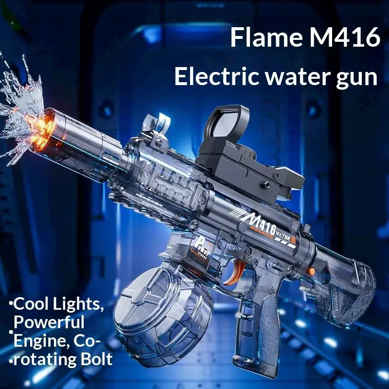 Electric Water Gun Toys Children Automatic Sensor Lights Simulated Firing Water Pistol Summer Watergun Outdoor Beach Water Game
Electric Water Gun Toys Children Automatic Sensor Lights Simulated Firing Water Pistol Summer Watergun Outdoor Beach Water Game