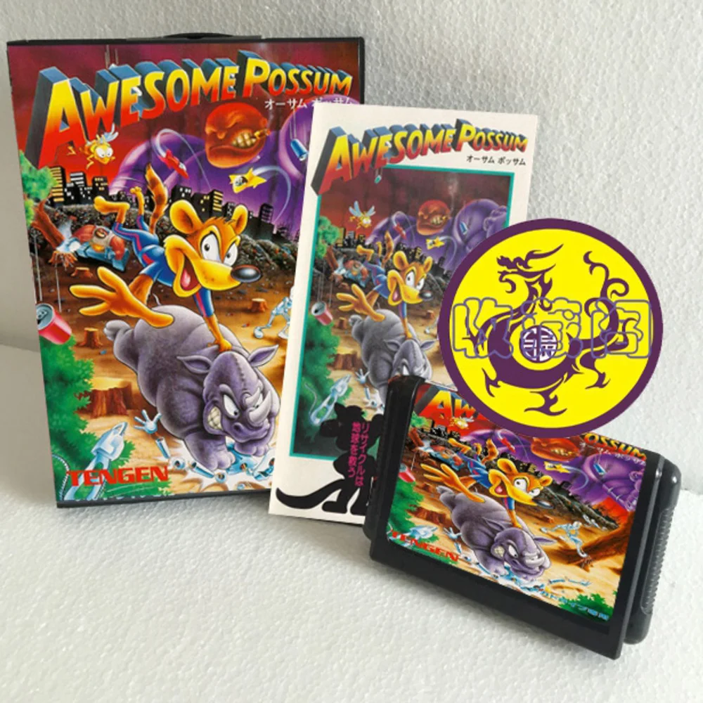 Потрясающий Possum с коробкой и ручным картриджем для 16-битной игровой карты Sega MD MegaDrive Genesis System
Потрясающий Possum с коробкой и ручным картриджем для 16-битной игровой карты Sega MD MegaDrive Genesis System