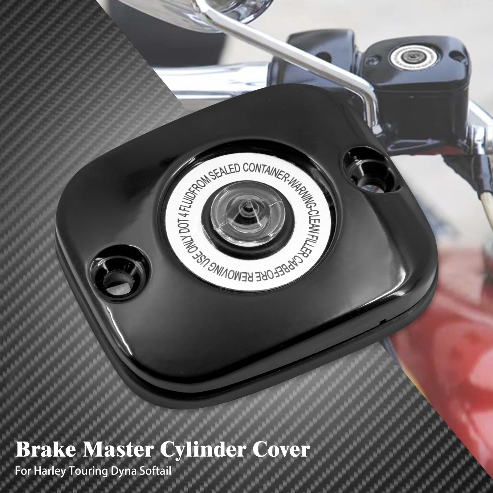 Motorcycle Front Brake Master Cylinder Cover Black Gasket Rubber For Harley Softail Dyna Fat Boy FLSTF Touring Breakout Cover
Motorcycle Front Brake Master Cylinder Cover Black Gasket Rubber For Harley Softail Dyna Fat Boy FLSTF Touring Breakout Cover