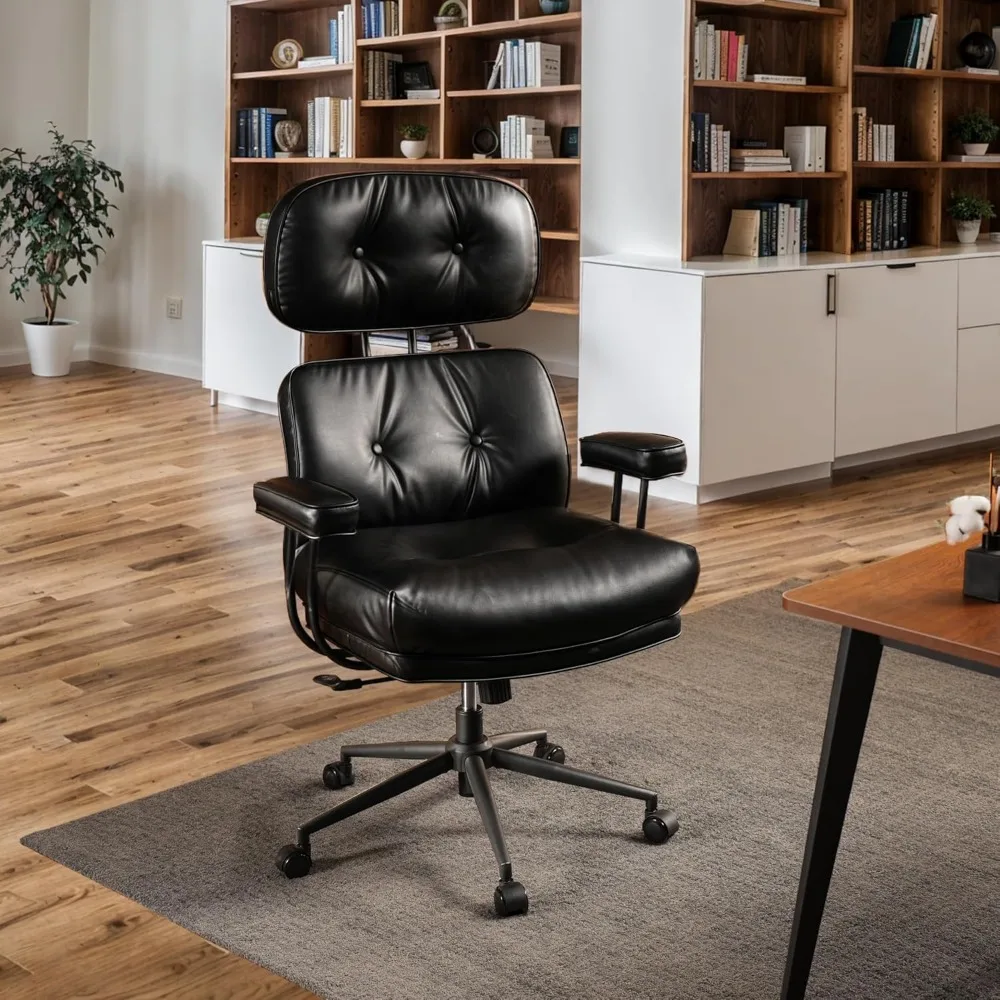 Office Chair, Ergonomic Big and Tall Computer Desk Chairs, Executive Breathable Leather Chair with Adjustable High Back
Office Chair, Ergonomic Big and Tall Computer Desk Chairs, Executive Breathable Leather Chair with Adjustable High Back