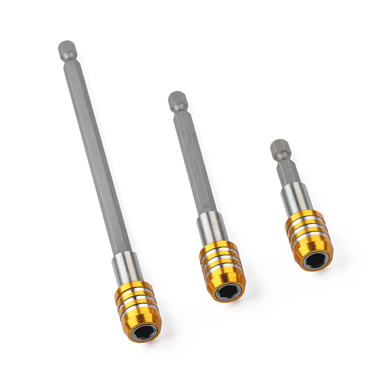 3 Pcs Bit Extensions 1/4 Shanks Quick Release Heavy Duty Screwdriver Extension Bit Holder 60mm 100mm 150mm
3 Pcs Bit Extensions 1/4 Shanks Quick Release Heavy Duty Screwdriver Extension Bit Holder 60mm 100mm 150mm