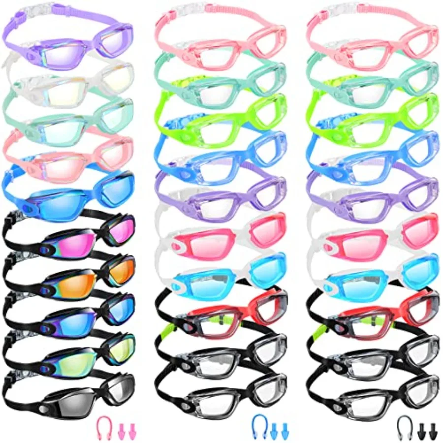 Yexiya 30 Pairs Swimming Goggles with Nasal Clip and Earplugs, Anti Fog, UV Protection No Leaking Summer Wide View
Yexiya 30 Pairs Swimming Goggles with Nasal Clip and Earplugs, Anti Fog, UV Protection No Leaking Summer Wide View