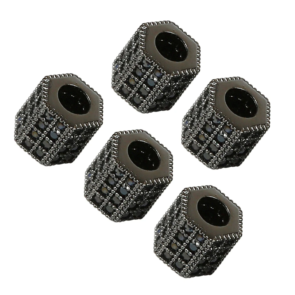 5 PCS Zircon Cylindrical Beads DIY Jewelry Round for Bracelets Making Charms Loose Necklace
5 PCS Zircon Cylindrical Beads DIY Jewelry Round for Bracelets Making Charms Loose Necklace