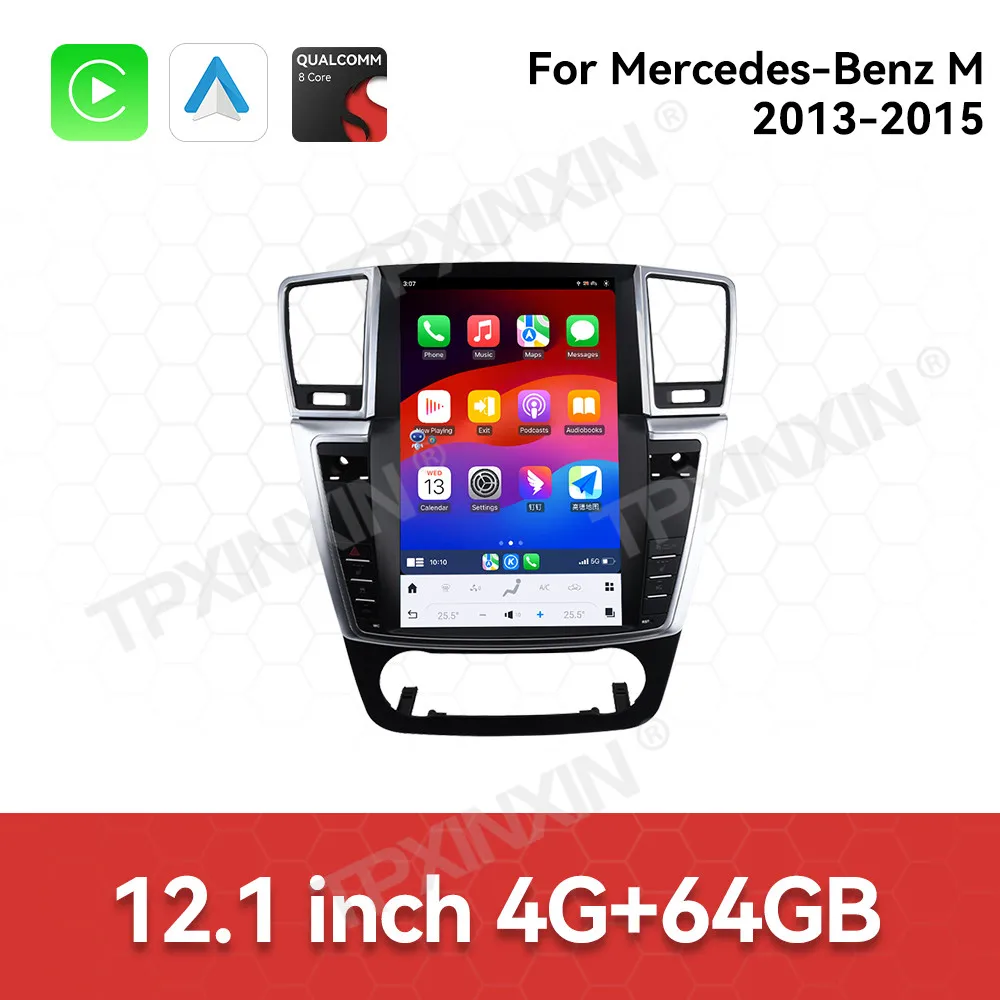 Автомагнитола Android с CarPlay, мультимедийный плеер для Mercedes Benz ML 2013-2015 300 320 350 400, автомобильное радио, навигационная головная система 12.1 дюйма
Автомагнитола Android с CarPlay, мультимедийный плеер для Mercedes Benz ML 2013-2015 300 320 350 400, автомобильное радио, навигационная головная система 12.1 дюйма