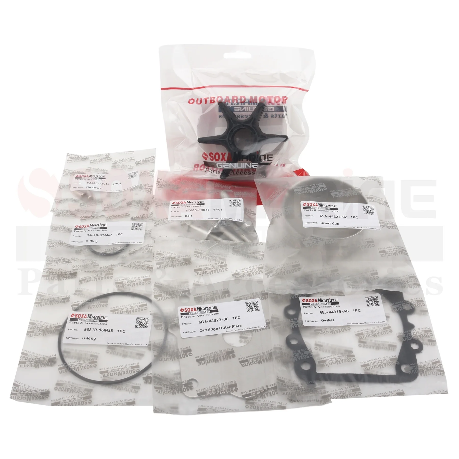 Outboard Water Pump Impeller Service Parts Kit Compatible with Yamaha 2 4 Stroke 150 To 300 HP Motors 61A-W0078 -A1 -00 18-3395
Outboard Water Pump Impeller Service Parts Kit Compatible with Yamaha 2 4 Stroke 150 To 300 HP Motors 61A-W0078 -A1 -00 18-3395