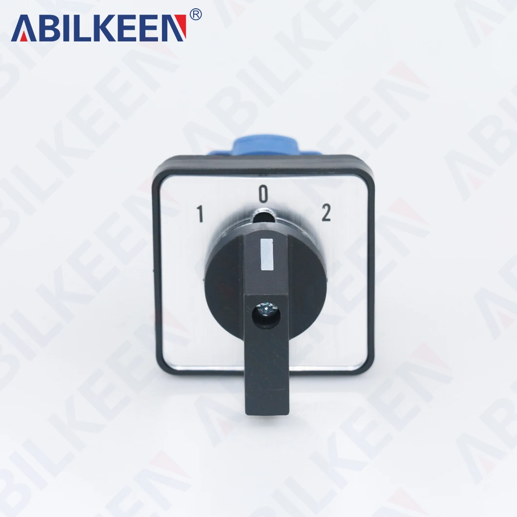 ABILKEEN 1-0-2 Трехскоростной переключатель преобразования мощности 440 В 20 А Поворотная ручка нагрузки CAM-переключатель с 1 секционным 4-контактным разъемом
ABILKEEN 1-0-2 Трехскоростной переключатель преобразования мощности 440 В 20 А Поворотная ручка нагрузки CAM-переключатель с 1 секционным 4-контактным разъемом