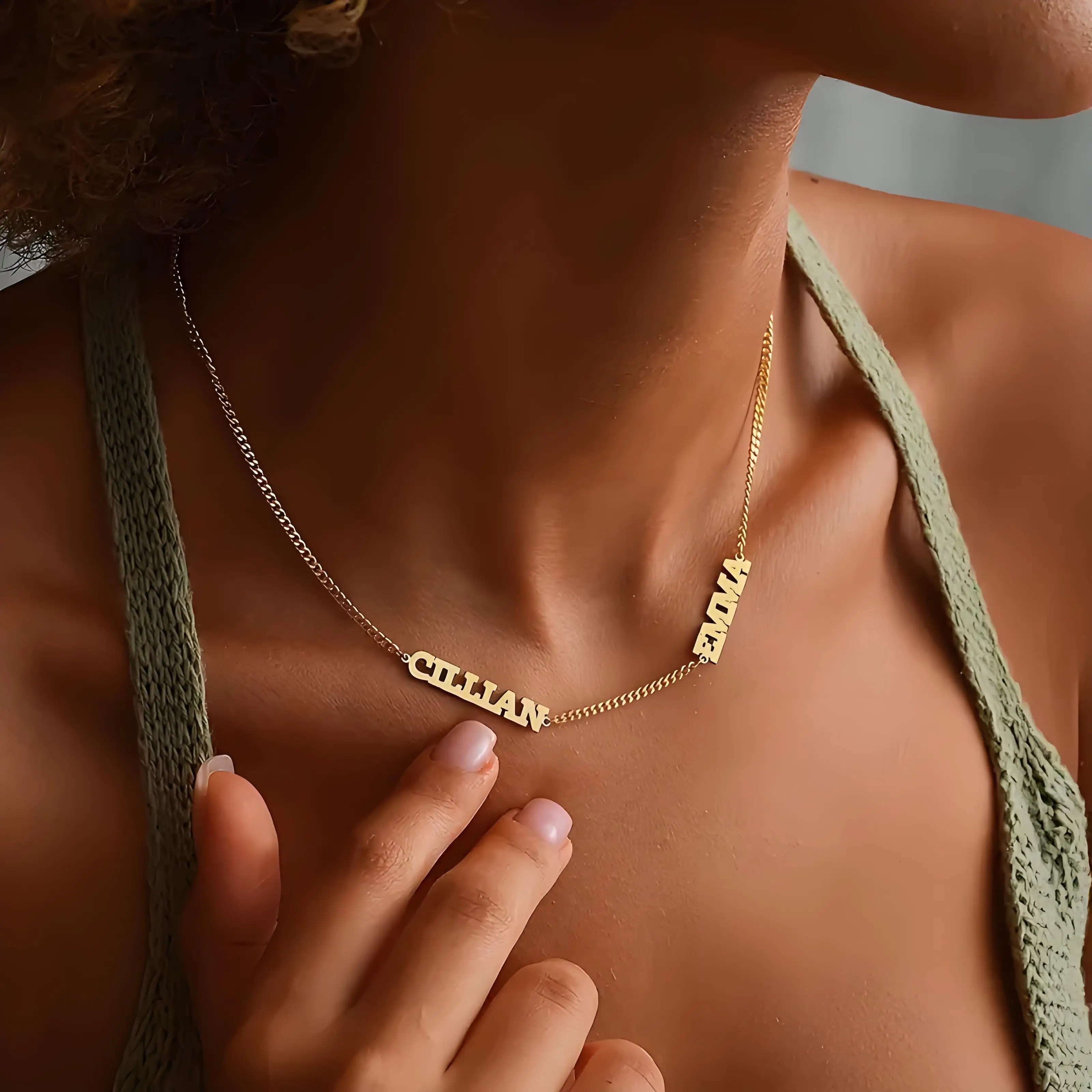 Персонализированное женское ожерелье с несколькими именами из 18-каратного золота, на заказ в богемном стиле с 2–3 именами, идеальный подарок ко Дню матери,
Персонализированное женское ожерелье с несколькими именами из 18-каратного золота, на заказ в богемном стиле с 2–3 именами, идеальный подарок ко Дню матери,