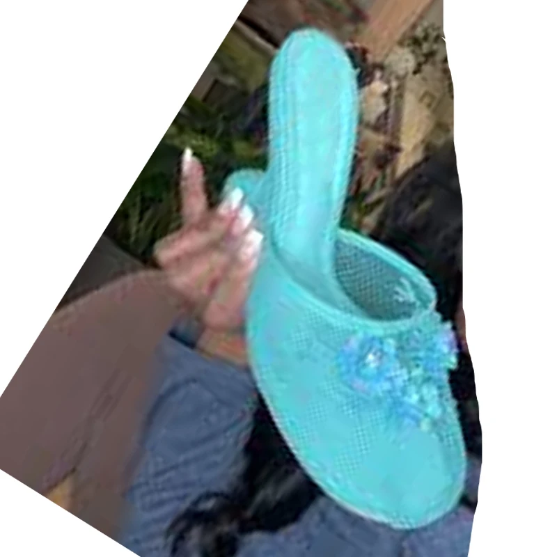 Mesh Beads Embroidered Closed Toe Wedge Slippers Woman Summer 2026 Flower Eva Half-Covered High Heel Sandals Outerwear
Mesh Beads Embroidered Closed Toe Wedge Slippers Woman Summer 2026 Flower Eva Half-Covered High Heel Sandals Outerwear