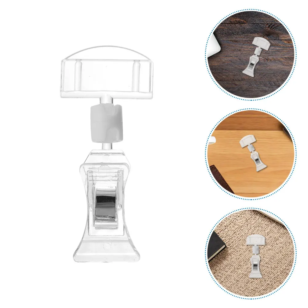 15Pcs Rotatable Sign Holder Clips Clear Merchandise Sign Clip Price Display Rack for Supermarket Retail Sale Label Holder Clip
15Pcs Rotatable Sign Holder Clips Clear Merchandise Sign Clip Price Display Rack for Supermarket Retail Sale Label Holder Clip