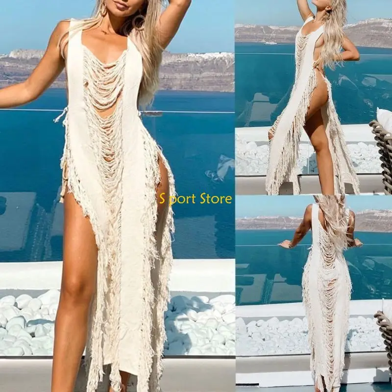 U2JB Women Tassels Bathing Suit Beach-Dress Hollow Bikinis Cover Up Swimsuit Cover Up
U2JB Women Tassels Bathing Suit Beach-Dress Hollow Bikinis Cover Up Swimsuit Cover Up