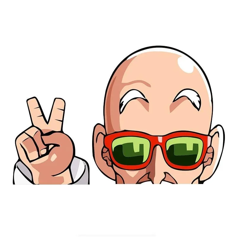 For Anime Car Sticker for Master Roshi Peace Peeking Car Windshield Stickers Auto Sticker Laptop Voyeur Decal Car Accessories
For Anime Car Sticker for Master Roshi Peace Peeking Car Windshield Stickers Auto Sticker Laptop Voyeur Decal Car Accessories