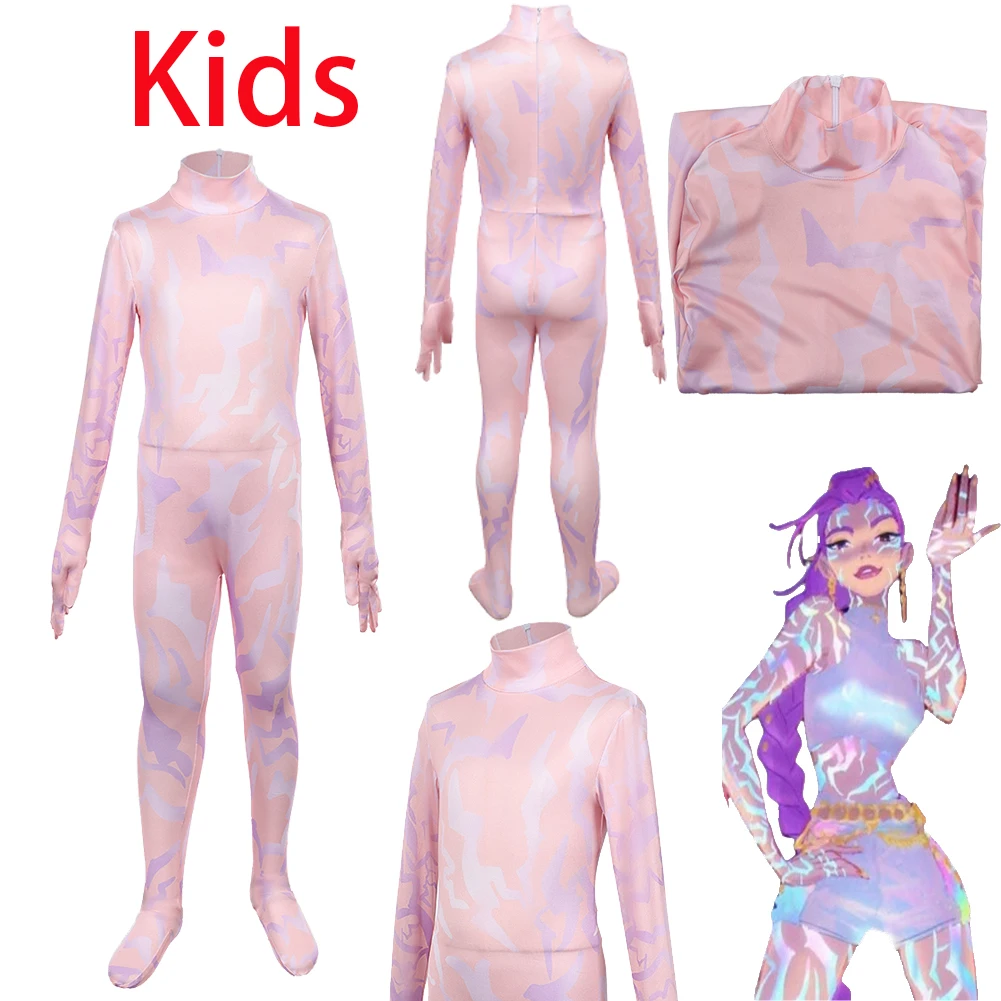 2025 мультяшный охотник на демонов KPop, косплей, комбинезон Zoey, одежда на Хэллоуин, карнавал, вечерние маскировочные костюмы для ролевых игр, костюмы для девочек
2025 мультяшный охотник на демонов KPop, косплей, комбинезон Zoey, одежда на Хэллоуин, карнавал, вечерние маскировочные костюмы для ролевых игр, костюмы для девочек