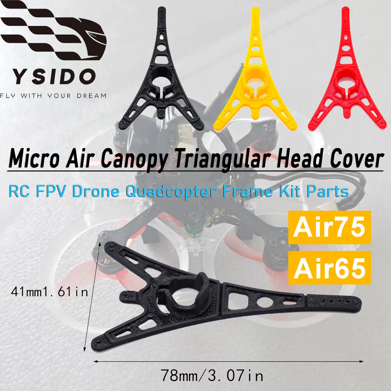 Треугольный чехол YSIDO Micro Air Canopy для Betafpv Air75/Air65 Meteor65 Pro Meteor75 Meteor85 RC FPV Quadcopter Drone Part
Треугольный чехол YSIDO Micro Air Canopy для Betafpv Air75/Air65 Meteor65 Pro Meteor75 Meteor85 RC FPV Quadcopter Drone Part