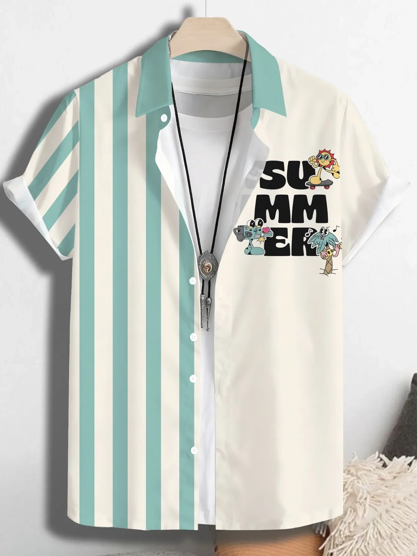 Men's Stylish Party Hawaiian Shirt Summer Fashion Casual Man Short Sleeve Tropical Print Beach Wear Lightweight Vacation Tops
Men's Stylish Party Hawaiian Shirt Summer Fashion Casual Man Short Sleeve Tropical Print Beach Wear Lightweight Vacation Tops
