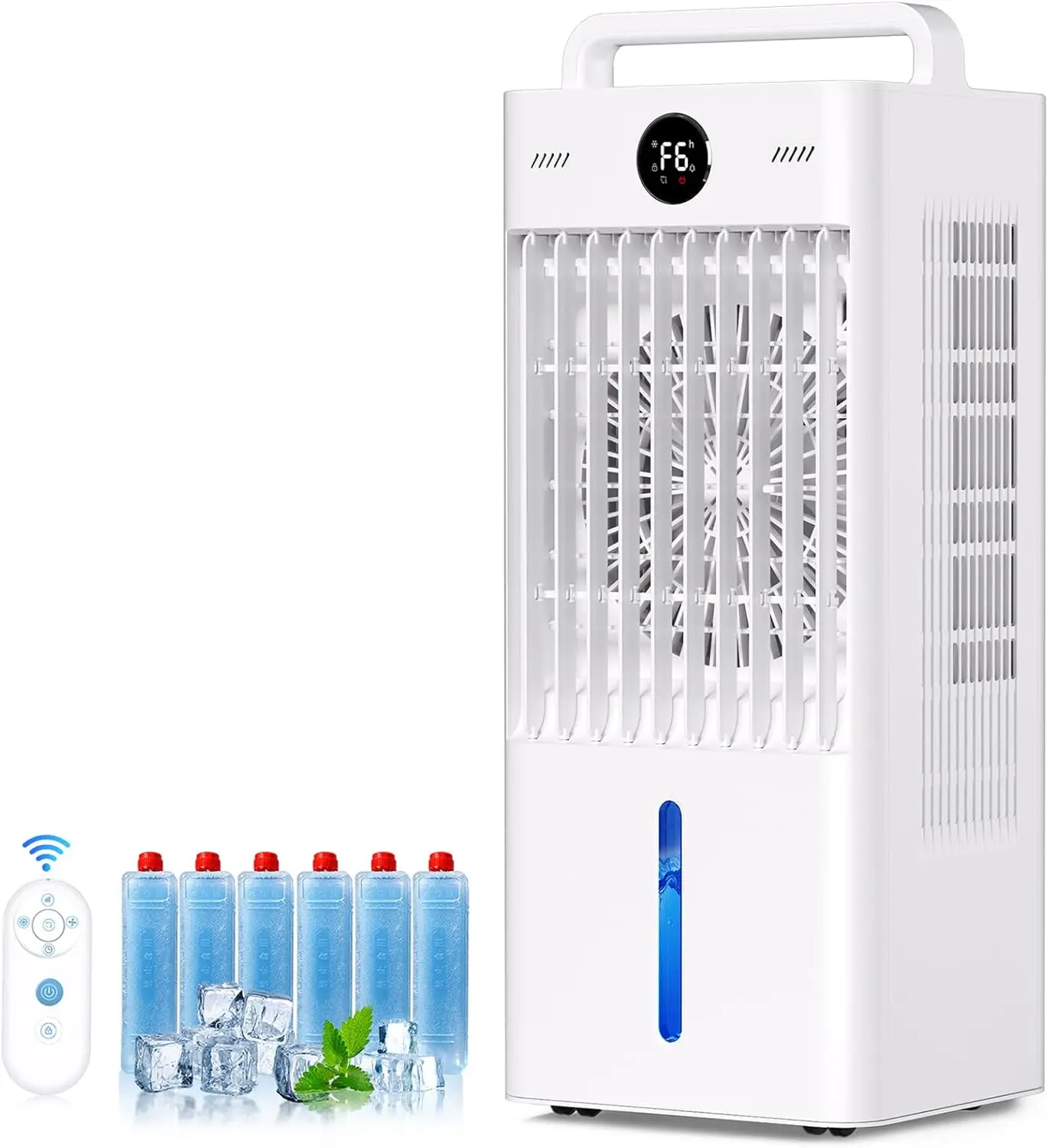 3-in-1 Portable Air Cooler, 6 Speeds & 3 Modes, 3-Gal Tank, Remote Control
3-in-1 Portable Air Cooler, 6 Speeds & 3 Modes, 3-Gal Tank, Remote Control