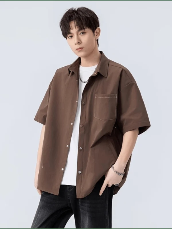 Летняя мужская свободная одежда из чистого хлопка: повседневная рабочая одежда, дышащая верхняя одежда, удобная молодежная одежда
Летняя мужская свободная одежда из чистого хлопка: повседневная рабочая одежда, дышащая верхняя одежда, удобная молодежная одежда