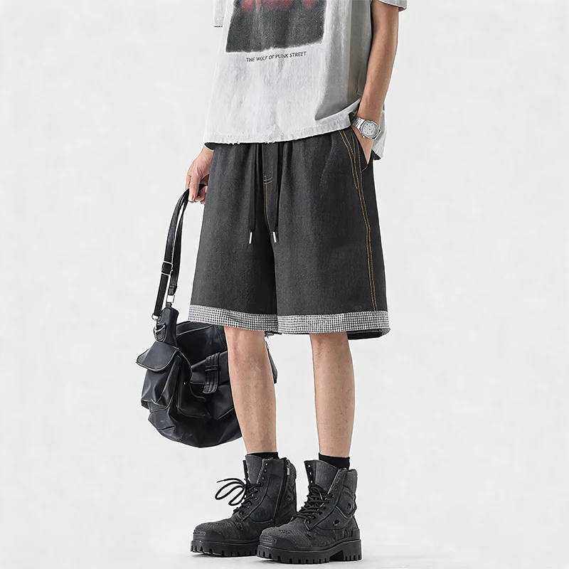 2026New Plaid Flanged Straight Sports Five-point Pants For Men's Summer Loose Simple Versatile Casual Thin Straight Shorts Pants
2026New Plaid Flanged Straight Sports Five-point Pants For Men's Summer Loose Simple Versatile Casual Thin Straight Shorts Pants