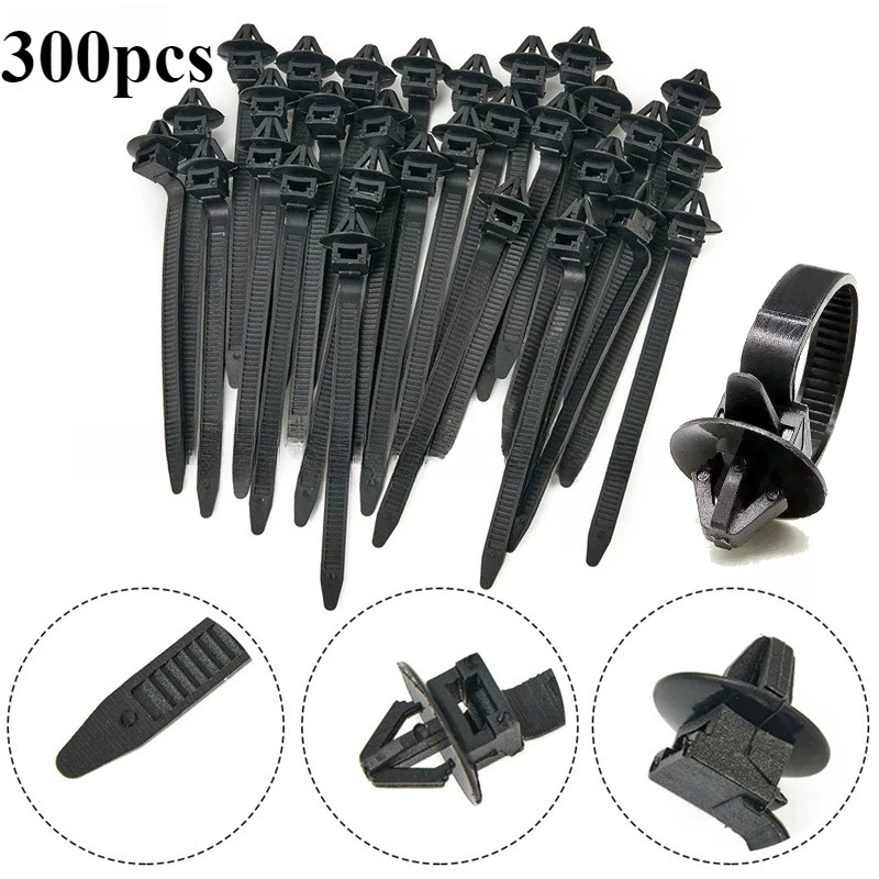 10/300PCS Car Nylon Black Cable Ties Push Mount Wire Harness Fastener Cable Clamp Clips Ties Management Car Wire Organizers
10/300PCS Car Nylon Black Cable Ties Push Mount Wire Harness Fastener Cable Clamp Clips Ties Management Car Wire Organizers