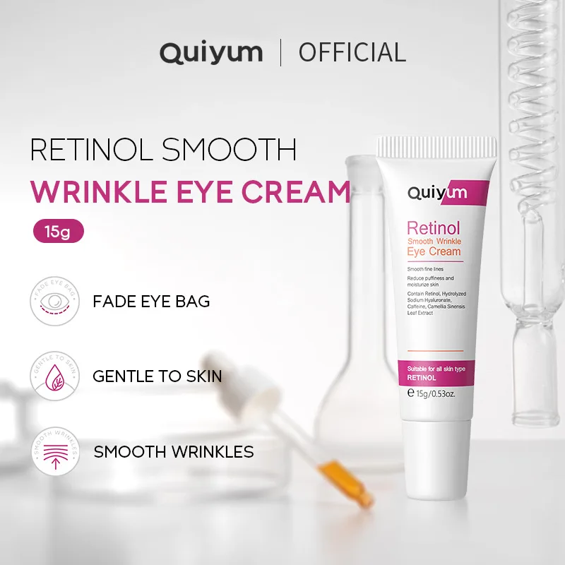 QUIYUM Retinol Eye Serum Hydrating Eye Essence Massage Hyaluronic Acid Skin Care Eye Bags Cream Moisturizing Skincare 15g
QUIYUM Retinol Eye Serum Hydrating Eye Essence Massage Hyaluronic Acid Skin Care Eye Bags Cream Moisturizing Skincare 15g