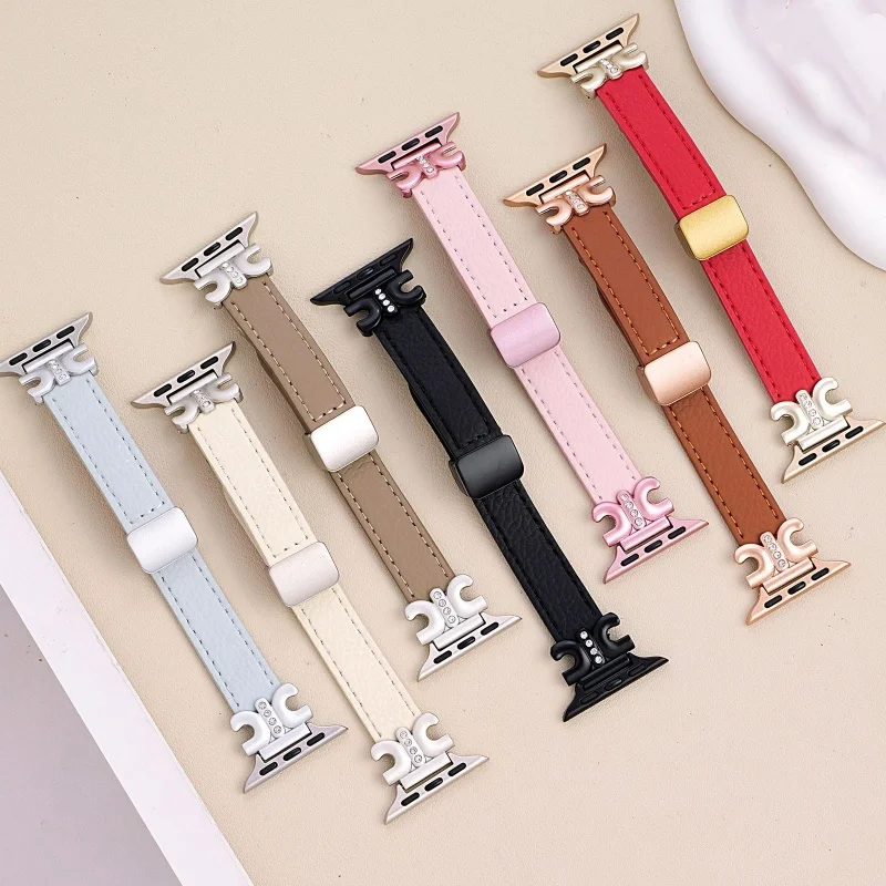 High Quality Leather Watch Strap for iWatch 9 8 7 SE 6 Wrist Band for Apple Watch 41mm 40mm 38 45 44 49mm Bracelet Accessories
High Quality Leather Watch Strap for iWatch 9 8 7 SE 6 Wrist Band for Apple Watch 41mm 40mm 38 45 44 49mm Bracelet Accessories