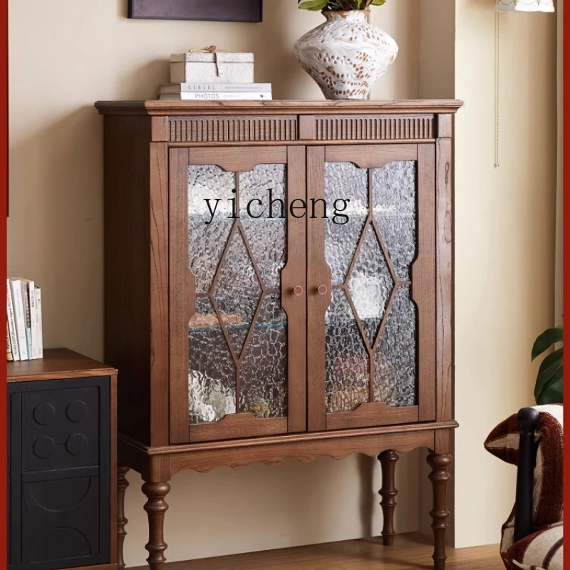 ZC French solid wood dining side cabinet, living room locker, wall storage, retro tea cabinet
ZC French solid wood dining side cabinet, living room locker, wall storage, retro tea cabinet