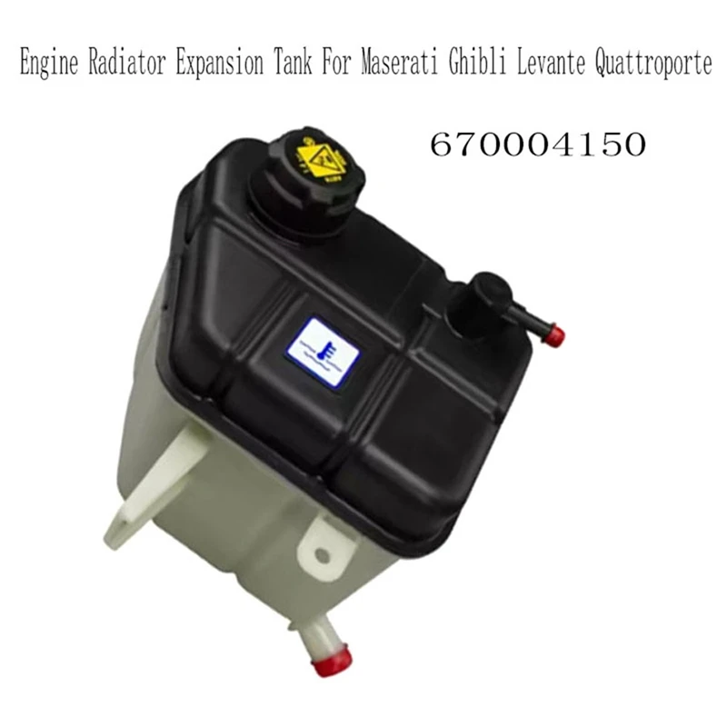 670004150 Engine Radiator Expansion Tank For Maserati Ghibli Levante Quattroporte
670004150 Engine Radiator Expansion Tank For Maserati Ghibli Levante Quattroporte
