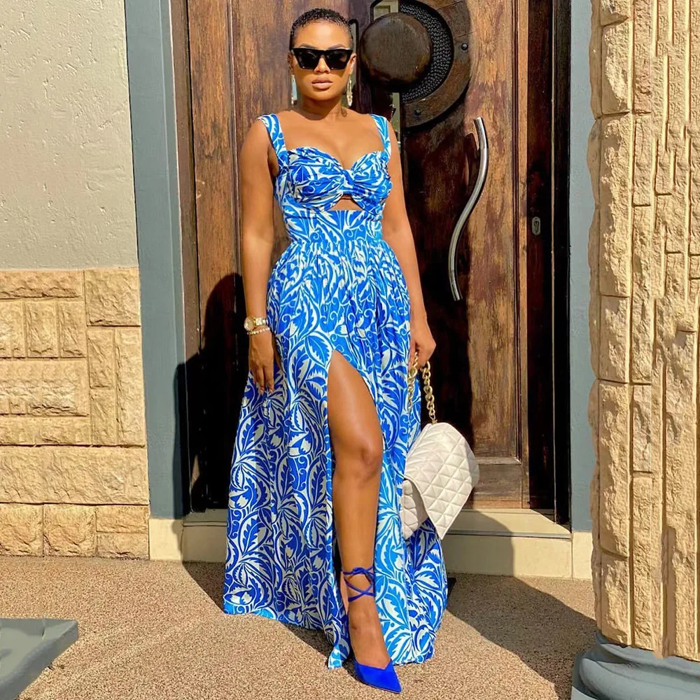 S9307 2025 Summer New Women's Fashion Sexy Dress With Strap Printed Open Skirt
S9307 2025 Summer New Women's Fashion Sexy Dress With Strap Printed Open Skirt